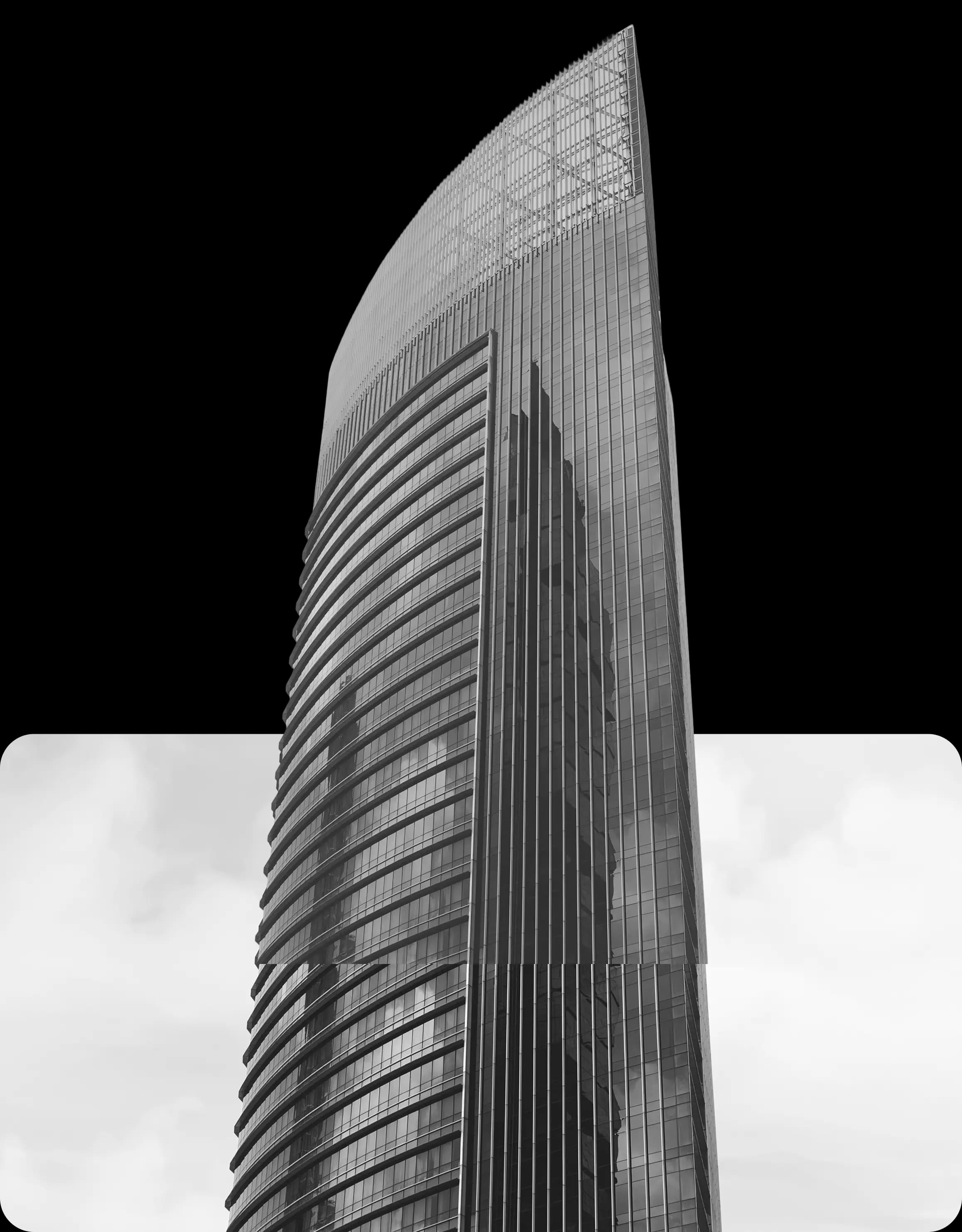 Modern glass building